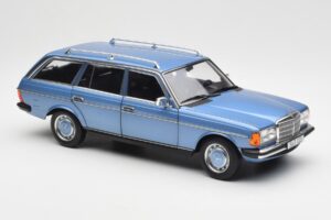 Mercedes 200 S123 T-Model Diamond Blu Edizione Dealer Norev 1:18 B66040671 Pressofusione — immagine 6 di 8