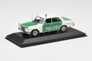 Mercedes 200 W115 Polizia Minichamps 1:43 400034090 Pressofusione — immagine 2 di 4