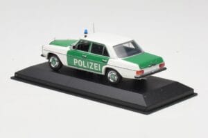 Mercedes 200 W115 Polizia Minichamps 1:43 400034090 Pressofusione — immagine 3 di 4