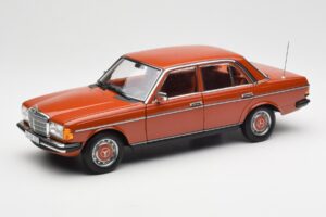 Mercedes 200 W123 English Rosso Edizione Dealer Norev 1:18 B66040653 Pressofusione