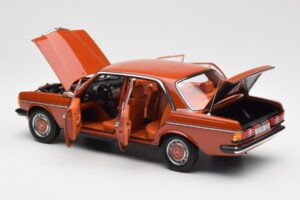 Mercedes 200 W123 English Rosso Edizione Dealer Norev 1:18 B66040653 Pressofusione — immagine 5 di 8