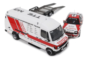 Mercedes 208D + Toyota Celica ST165 Gr.A RAC Safari 1990 Otto 1:18 OT480 Resina — immagine 2 di 4