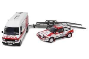 Mercedes 208D + Toyota Celica ST165 Gr.A RAC Safari 1990 Otto 1:18 OT480 Resina — immagine 3 di 4