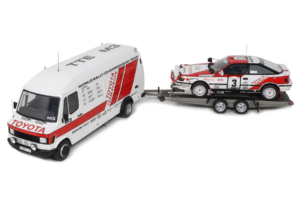 Mercedes 208D + Toyota Celica ST165 Gr.A RAC Safari 1990 Otto 1:18 OT480 Resina — immagine 4 di 4