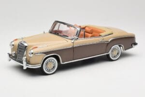 Mercedes 220 SE W128 Cabriolet Rosso Bronzo Sun Star 1:18 3572 Pressofusione