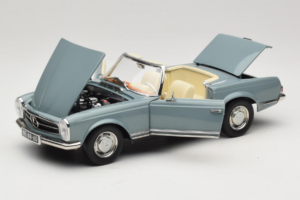 Mercedes 230 SL W113 Horizon Blue Norev 1:18 183992 Pressofusione — immagine 2 di 9