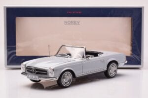 Mercedes 230 SL W113 Pagoda Grigio Norev 1:18 183990 Pressofusione — immagine 8 di 8