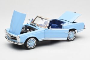 Mercedes 230 SL W113 Pagoda Horizon Blu Edizione Dealer Norev 1:18 B66040633 Pressofusione — immagine 2 di 10