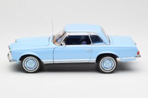 Mercedes 230 SL W113 Pagoda Horizon Blu Edizione Dealer Norev 1:18 B66040633 Pressofusione — immagine 5 di 10