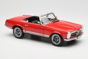 Mercedes 230 SL W113 Pagoda Rosso Norev 1:18 B660640596 Pressofusione — immagine 6 di 8