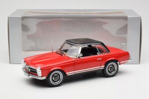 Mercedes 230 SL W113 Pagoda Rosso Norev 1:18 B660640596 Pressofusione — immagine 8 di 8