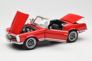 Mercedes 230 SL W113 Pagoda Rosso Norev 1:18 B660640596 Pressofusione — immagine 2 di 8