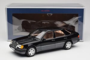 Mercedes 230E W124 AMG Wheels Nero Edizione Limitata Norev 1:18 183950 Pressofusione — immagine 12 di 12