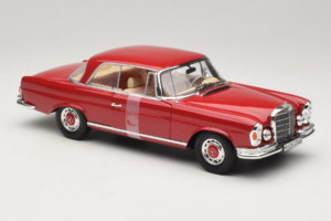 Mercedes 280 SE Coupe Rosso Norev 1:18 183527 Pressofusione — immagine 4 di 6