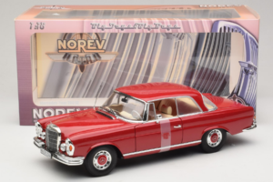 Mercedes 280 SE Coupe Rosso Norev 1:18 183527 Pressofusione — immagine 6 di 6