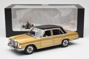 Mercedes 280 SE W108 Beige Edizione Dealer Norev 1:18 B66040680 Pressofusione — immagine 8 di 8