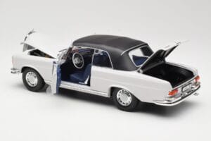 Mercedes 280 SE W111 Cabriolet Grigio Chiaro Norev 1:18 183530 Pressofusione — immagine 5 di 8
