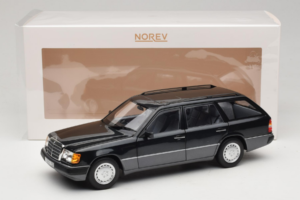 Mercedes 300 D W124 Station Wagon Nero Norev 1:18 183960 Pressofusione — immagine 8 di 8