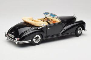 Mercedes 300 S W188 Cabriolet Nero Tchibo 1:18 36782 Pressofusione — immagine 3 di 8