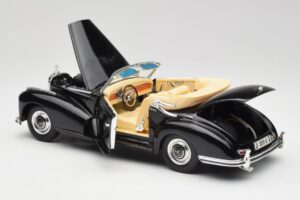 Mercedes 300 S W188 Cabriolet Nero Tchibo 1:18 36782 Pressofusione — immagine 5 di 8