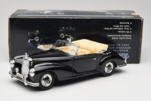 Mercedes 300 S W188 Cabriolet Nero Tchibo 1:18 36782 Pressofusione — immagine 8 di 8