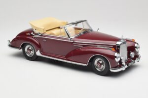 Mercedes 300 SC W188 Cabriolet Rosso Scuro KK-Scale 1:18 KKDC180942 Pressofusione — immagine 4 di 6