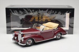 Mercedes 300 SC W188 Cabriolet Rosso Scuro KK-Scale 1:18 KKDC180942 Pressofusione — immagine 6 di 6