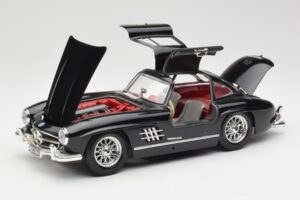 Mercedes 300 SL W198 Nero Bburago 1:18 35791 Pressofusione — immagine 2 di 8