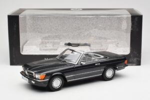 Mercedes 300 SL R107 Nero Pearl Edizione Dealer Norev 1:18 B66040678 Pressofusione — immagine 10 di 10