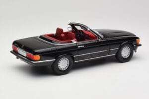 Mercedes 300 SL R107 Nero Norev 1:18 183511 Pressofusione — immagine 3 di 8