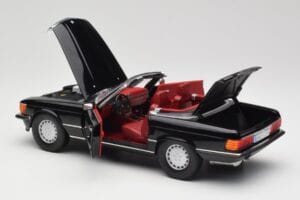 Mercedes 300 SL R107 Nero Norev 1:18 183511 Pressofusione — immagine 5 di 8
