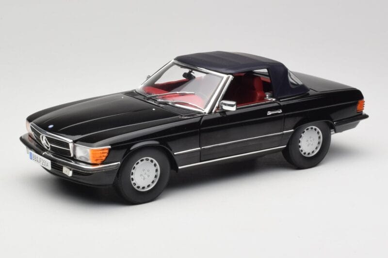 Mercedes 300 SL R107 Nero Norev 1:18 183511 Pressofusione