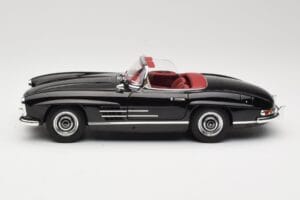 Mercedes 300 SL W198 Roadster Nero Minichamps 1:18 180039036 Pressofusione — immagine 4 di 8