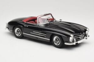 Mercedes 300 SL W198 Roadster Nero Minichamps 1:18 180039036 Pressofusione — immagine 6 di 8