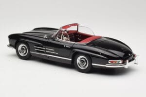 Mercedes 300 SL W198 Roadster Nero Minichamps 1:18 180039036 Pressofusione — immagine 7 di 8