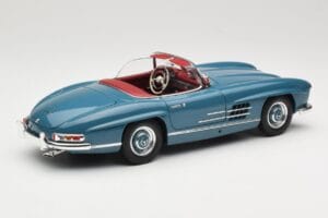 Mercedes 300 SL W198 Roadster Blu Minichamps 1:18 180039035 Pressofusione — immagine 3 di 8