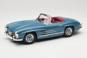 Mercedes 300 SL W198 Roadster Blu Minichamps 1:18 180039035 Pressofusione
