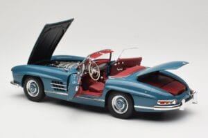 Mercedes 300 SL W198 Roadster Blu Minichamps 1:18 180039035 Pressofusione — immagine 5 di 8