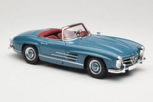 Mercedes 300 SL W198 Roadster Blu Minichamps 1:18 180039035 Pressofusione — immagine 6 di 8