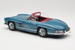 Mercedes 300 SL W198 Roadster Blu Minichamps 1:18 180039035 Pressofusione — immagine 7 di 8