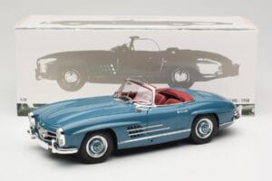 Mercedes 300 SL W198 Roadster Blu Minichamps 1:18 180039035 Pressofusione — immagine 8 di 8