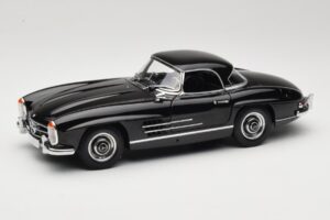 Mercedes 300 SL W198 Roadster With Hardtop Nero Minichamps 1:18 180039040 Pressofusione