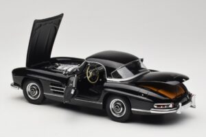 Mercedes 300 SL W198 Roadster With Hardtop Nero Minichamps 1:18 180039040 Pressofusione — immagine 5 di 8