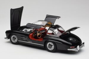 Mercedes 300 SL W198 Nero Minichamps 1:18 180039004 Pressofusione — immagine 5 di 8