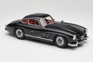 Mercedes 300 SL W198 Nero Minichamps 1:18 180039004 Pressofusione — immagine 6 di 8