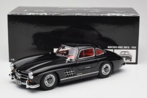 Mercedes 300 SL W198 Nero Minichamps 1:18 180039004 Pressofusione — immagine 8 di 8