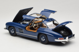 Mercedes 300 SL W198 Blu Norev 1:18 183852 Pressofusione — immagine 5 di 8