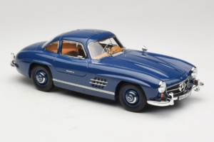 Mercedes 300 SL W198 Blu Norev 1:18 183852 Pressofusione — immagine 6 di 8