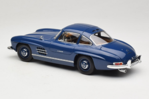Mercedes 300 SL W198 Blu Norev 1:18 183852 Pressofusione — immagine 7 di 8