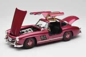 Mercedes 300 SL W198 Rosso Fuoco Minichamps 1:18 180039008 Pressofusione — immagine 2 di 8